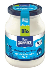 Natürliche griechische Joghurtcreme BIO 500 g (Glas) - SOBBEKE - Biolaboratorium